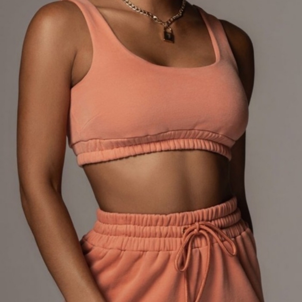 NWT JLux Label Nadala Fleece Crop Top